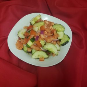 Tomato, Cucumber and Onion Salad